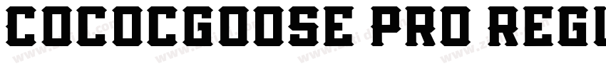 Cococgoose Pro Regul字体转换